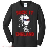 mb35 Suck It England Funny 4th of July Independence Day Kids Long Sleeve Shirt thumb 0