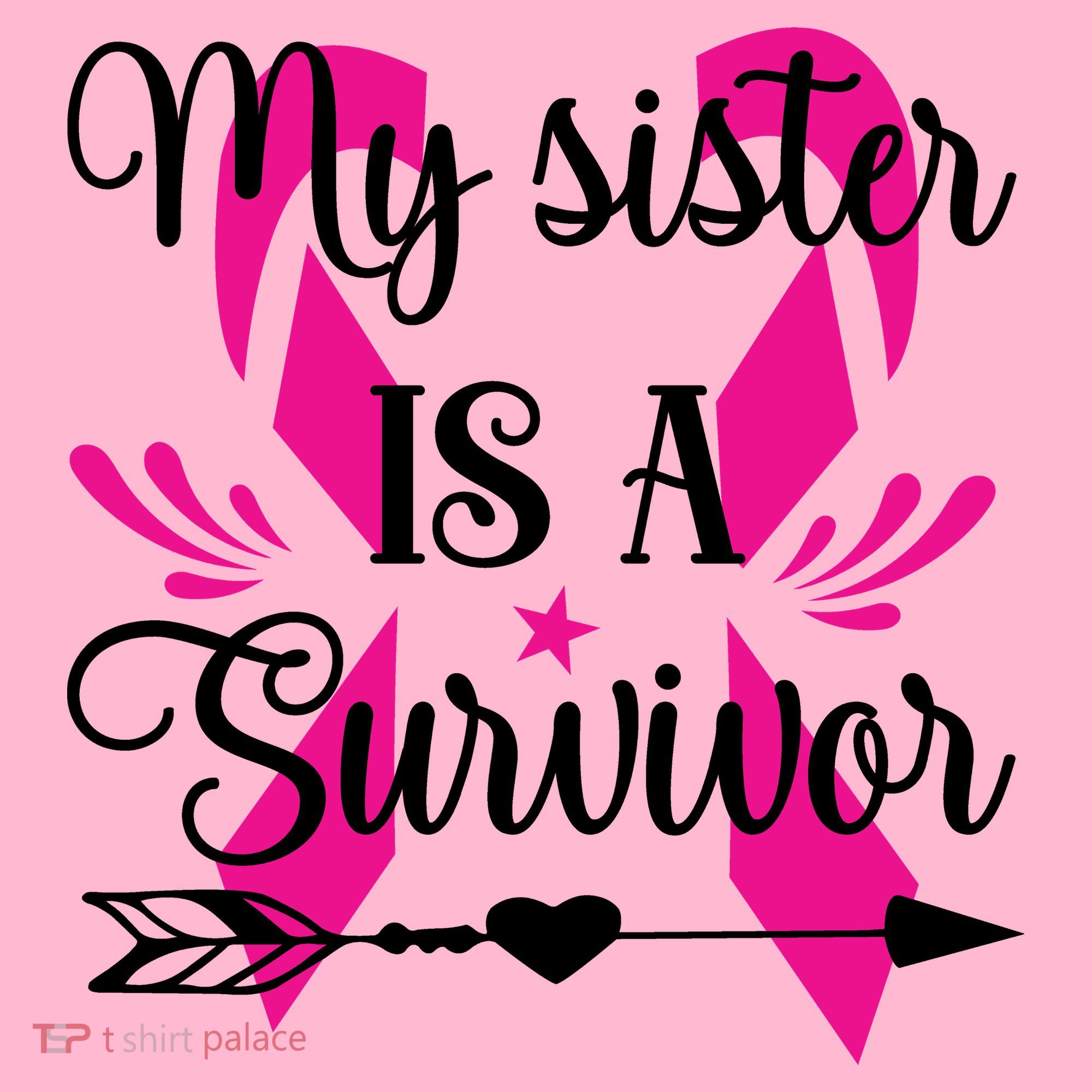 My Sister Is A Survivor Breast Cancer Awareness Coaster