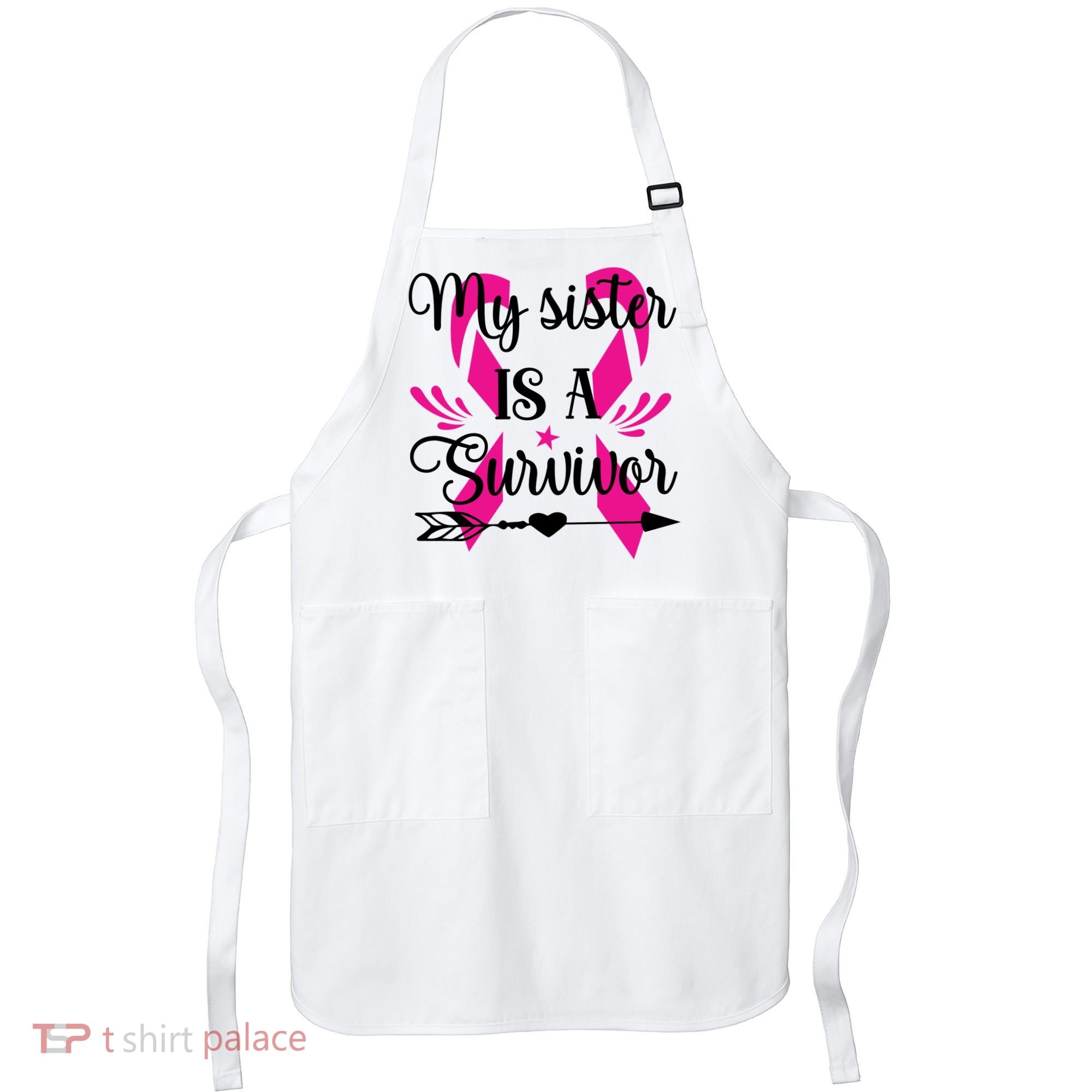 My Sister Is A Survivor Breast Cancer Awareness Apron