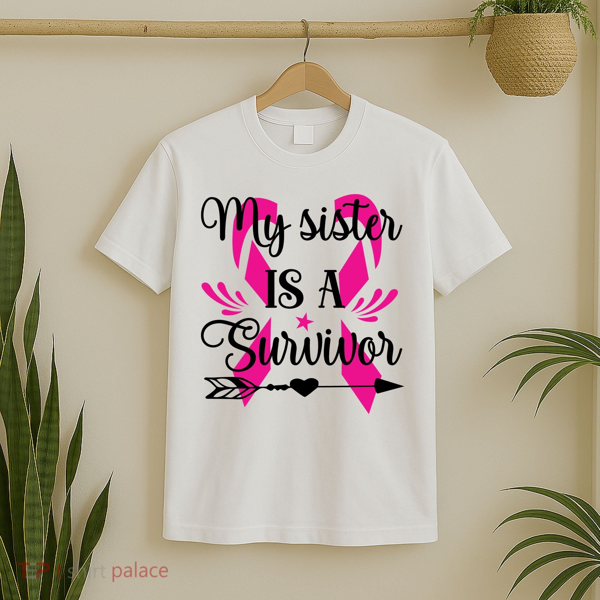 My Sister Is A Survivor Breast Cancer Awareness T-Shirt