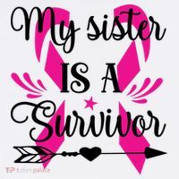 My Sister Is A Survivor Breast Cancer Awareness Women's Hoodie thumb 2
