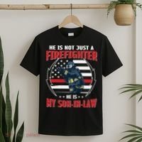 My Son In Law Is A Firefighter Proud T-Shirt thumb 2