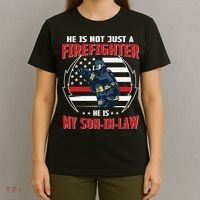 My Son In Law Is A Firefighter Proud T-Shirt thumb 4