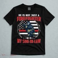 My Son In Law Is A Firefighter Proud T-Shirt thumb 5