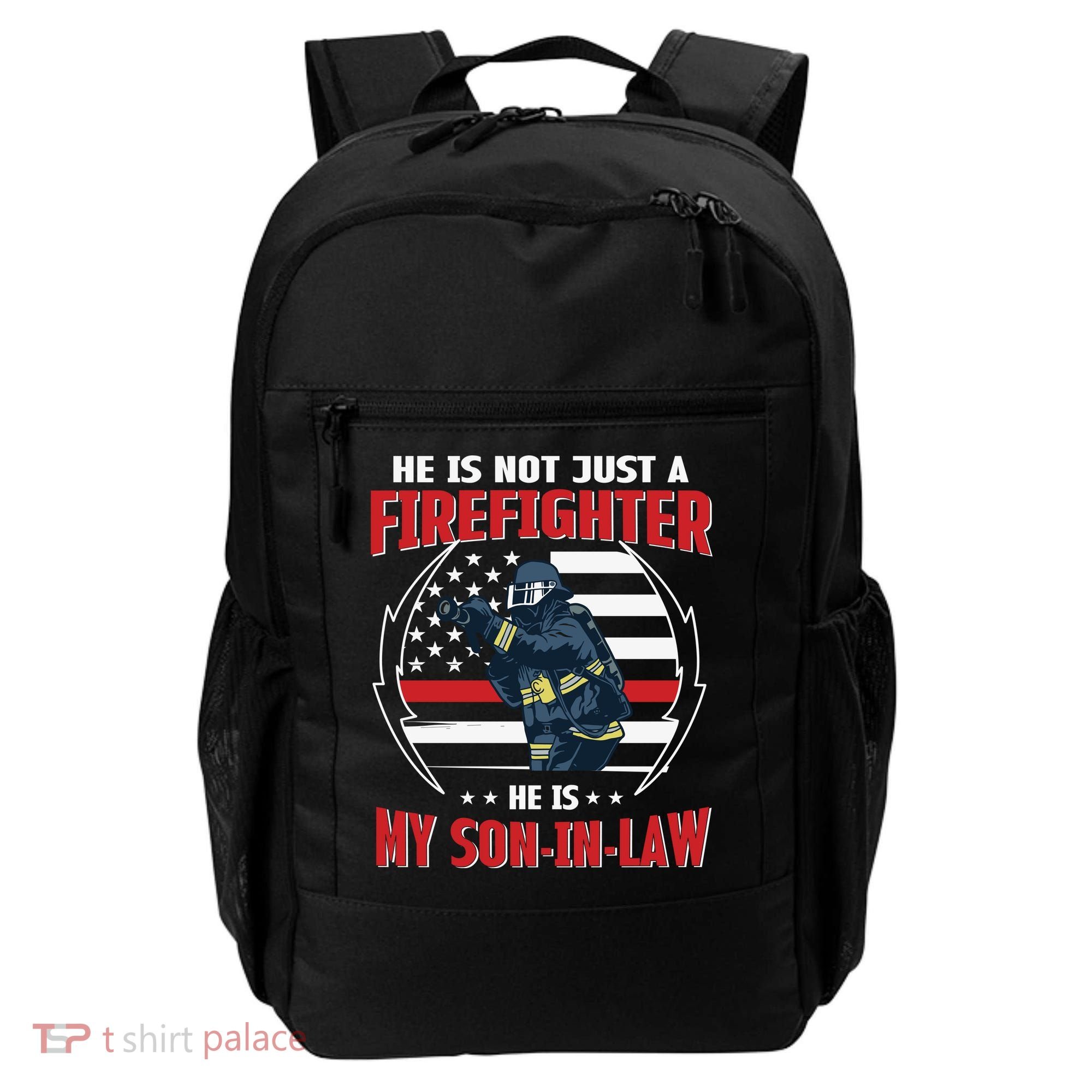 My Son In Law Is A Firefighter Proud Backpack