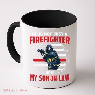 My Son In Law Is A Firefighter Proud Coffee Mug