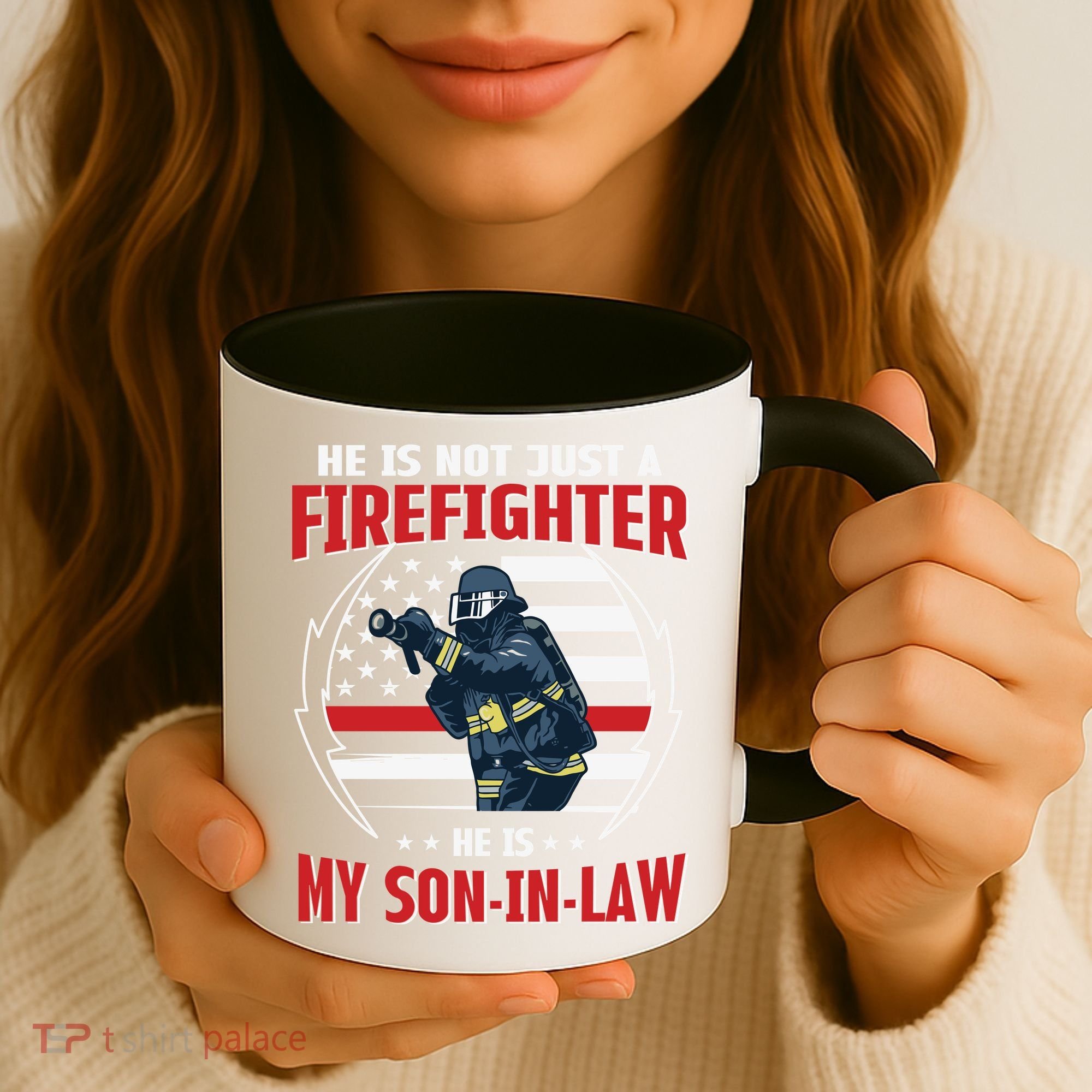 My Son In Law Is A Firefighter Proud Coffee Mug