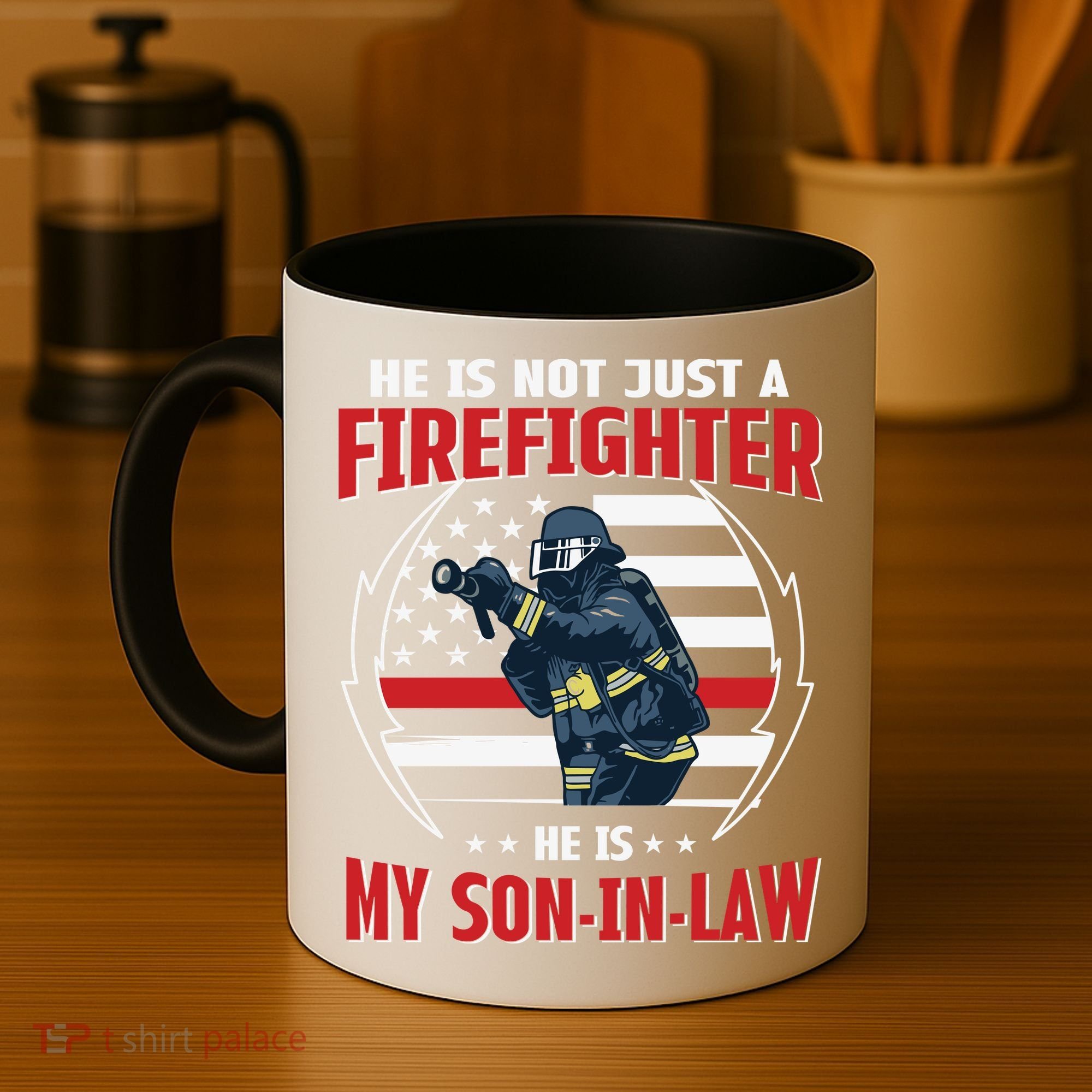 My Son In Law Is A Firefighter Proud Coffee Mug