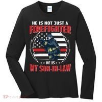 My Son In Law Is A Firefighter Proud Women's Long Sleeve Shirt thumb 0