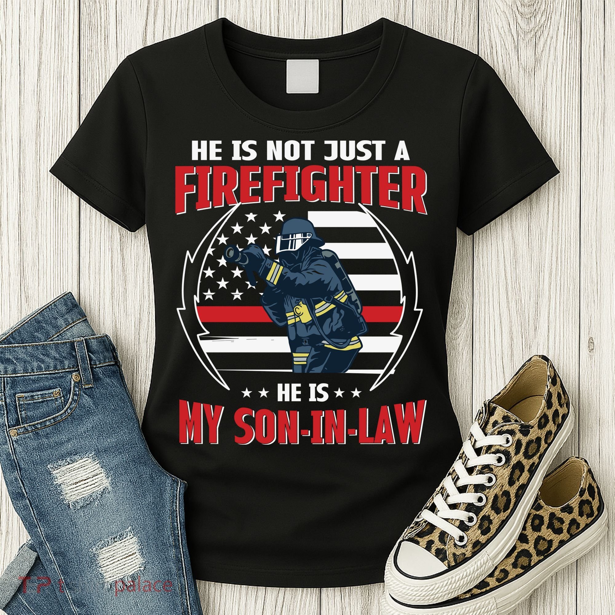 My Son In Law Is A Firefighter Proud Women's T-Shirt