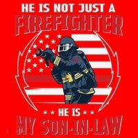My Son In Law Is A Firefighter Proud Santa Hat thumb 1