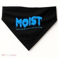 Moist Sarcastic Inappropriate USA-Made Doggie Bandana thumb 0
