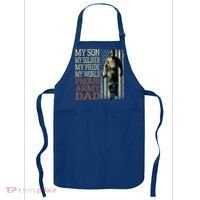 My Son Is A Soldier Hero Proud Army Dad Us Military Father Funny Gift Apron thumb 0