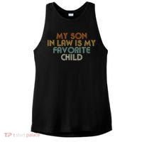 My Son In Law Is My Favorite Child Retro Ladies PosiCharge Tri-Blend Wicking Tank thumb 0