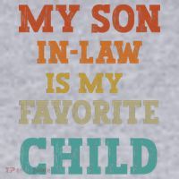 My Son In Law Is My Favorite Child Women's Racerback Cropped Tank thumb 2