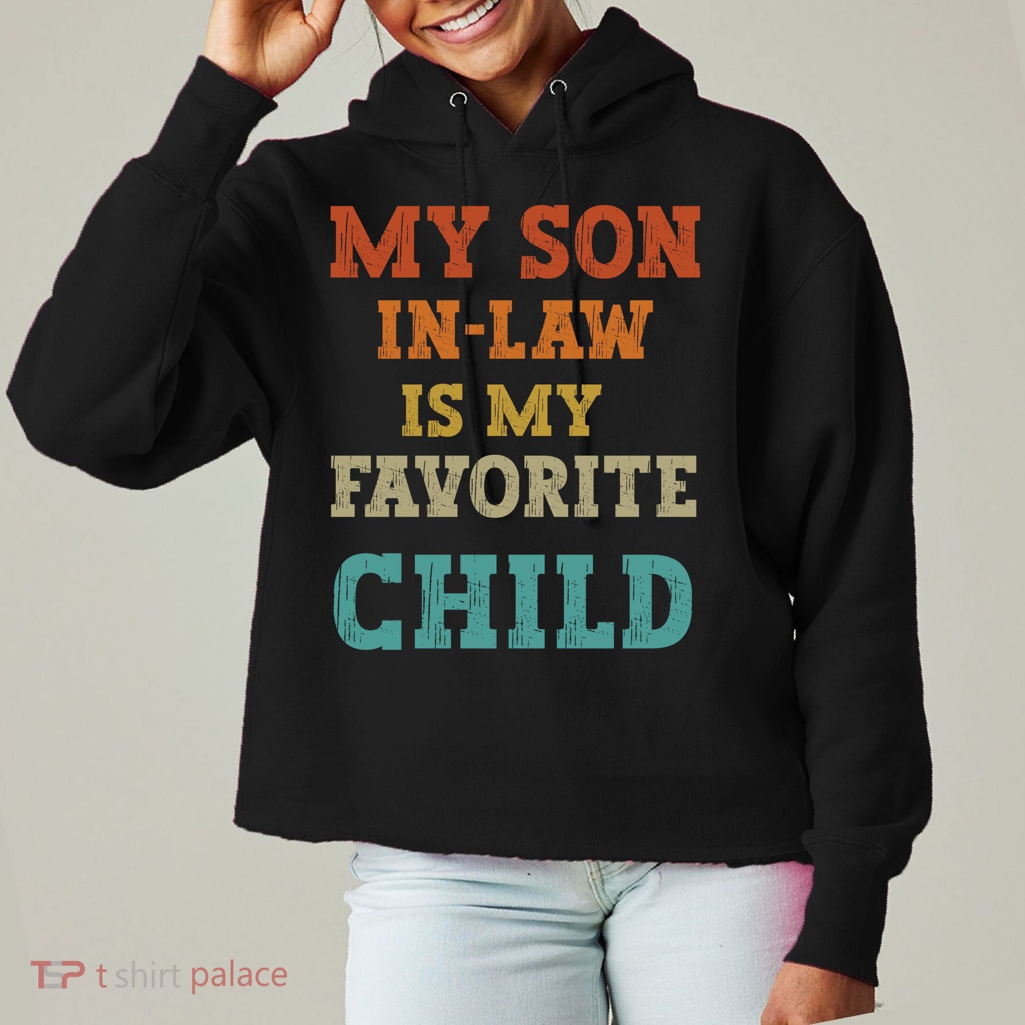 My Son In Law Is My Favorite Child Ladies Heavyweight Boxy Pullover Hoodie