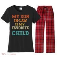 My Son In Law Is My Favorite Child Women's Flannel Pajama Set thumb 0
