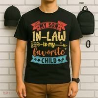 My Son In Law Is My Favorite Child Funny Retro Vintage  T-Shirt thumb 6