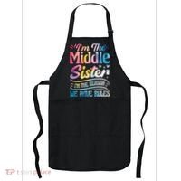 Middle Sister I'm The Reason We Have Rules Funny Matching Apron thumb 0