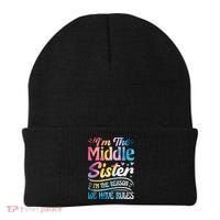 Middle Sister I'm The Reason We Have Rules Funny Matching Beanie thumb 0