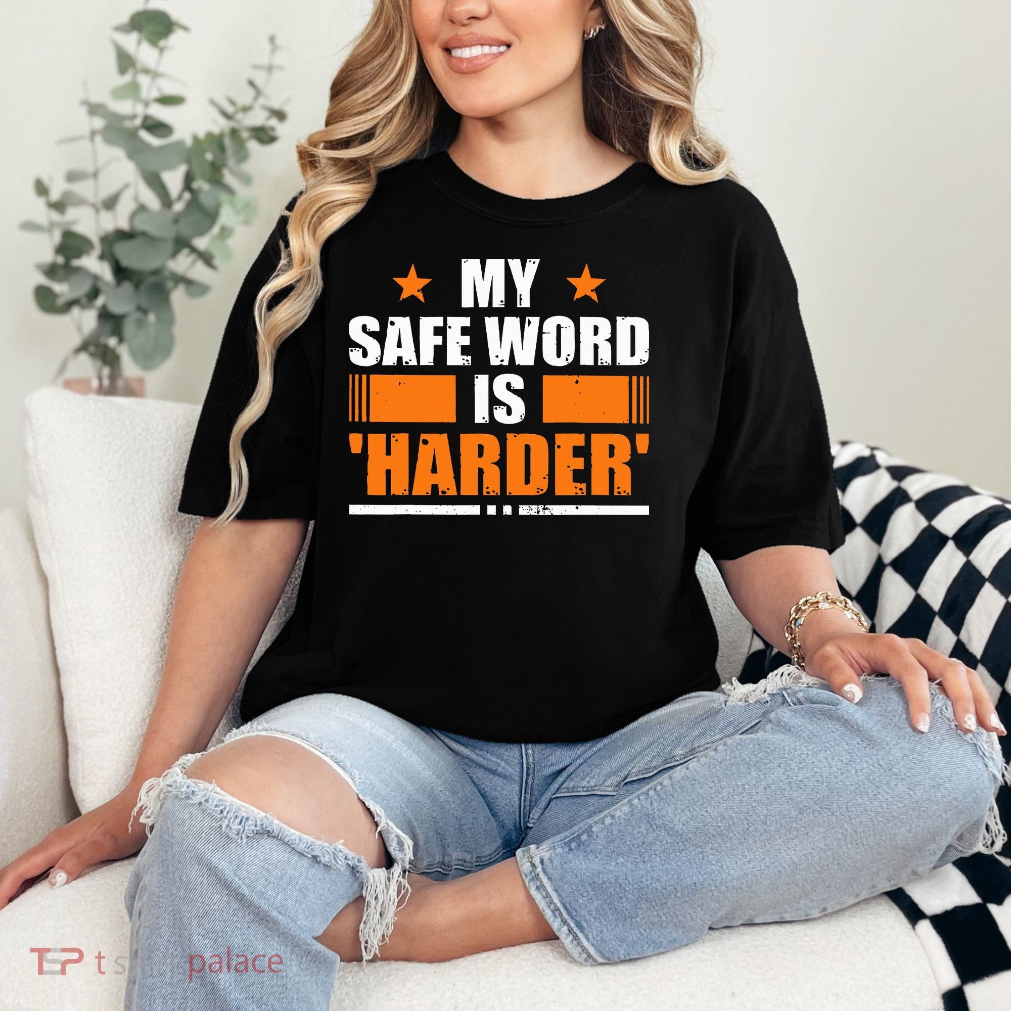 My Safeword Is Harder Inappropriate Comfort Colors T-Shirt