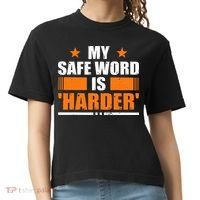 My Safeword Is Harder Inappropriate Comfort Colors Boxy T-Shirt thumb 0