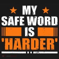 My Safeword Is Harder Inappropriate Bucket Hat thumb 4