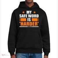 My Safeword Is Harder Inappropriate District V.I.T. Heavyweight Hoodie thumb 0