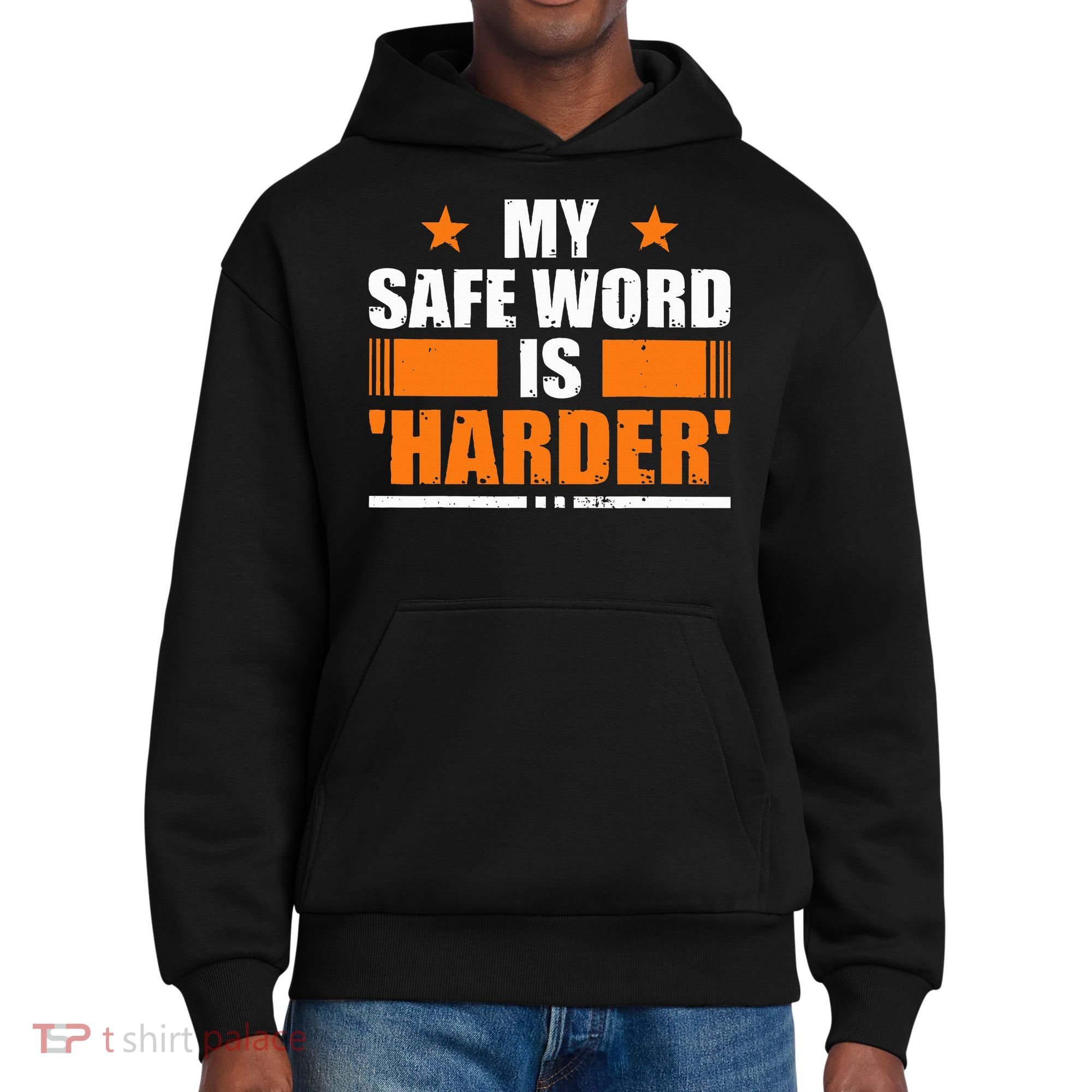 My Safeword Is Harder Inappropriate District V.I.T. Heavyweight Hoodie
