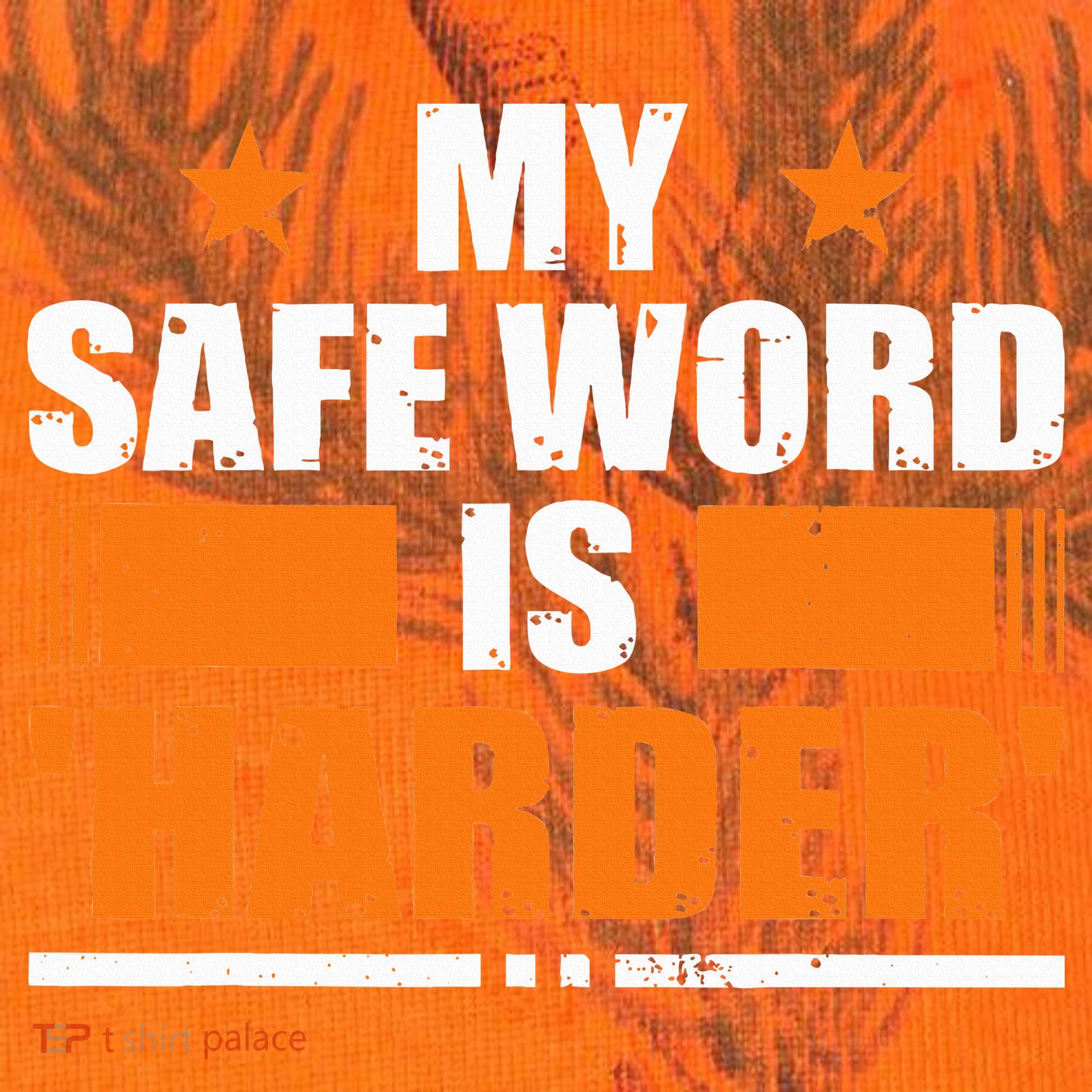 My Safeword Is Harder Inappropriate Kati Licensed 12" Camo Cuffed Beanie