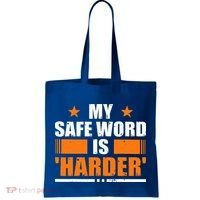 My Safeword Is Harder Inappropriate Tote Bag thumb 0