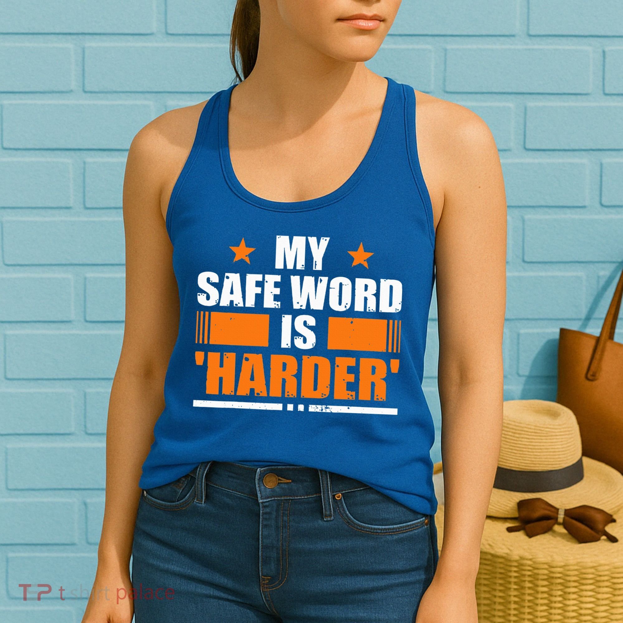 My Safeword Is Harder Inappropriate Women's Tank Top
