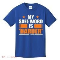 My Safeword Is Harder Inappropriate Kids T-Shirt thumb 0