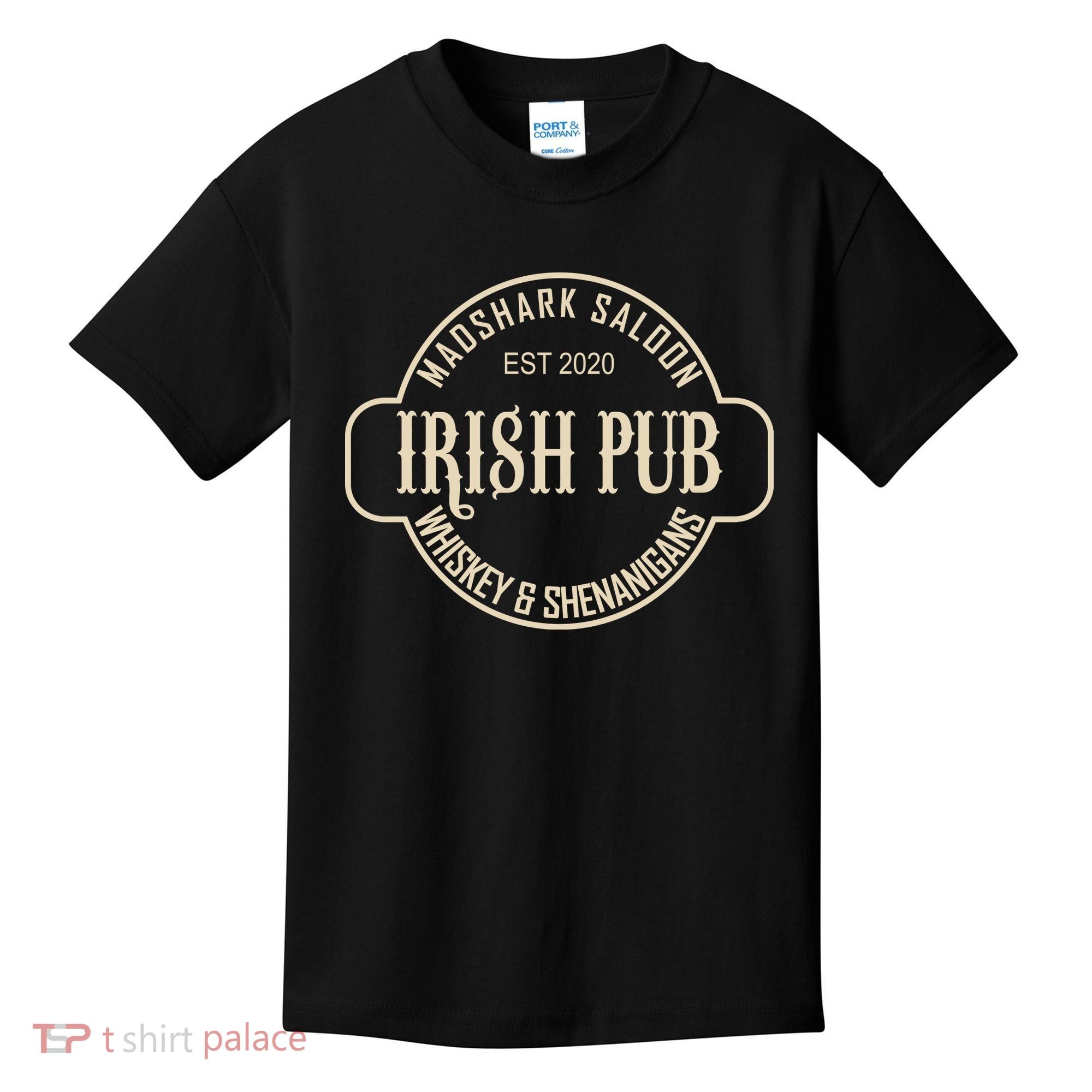 Madshark Saloon Irish Pub Whiskey & Shenanigans Kids T-Shirt
