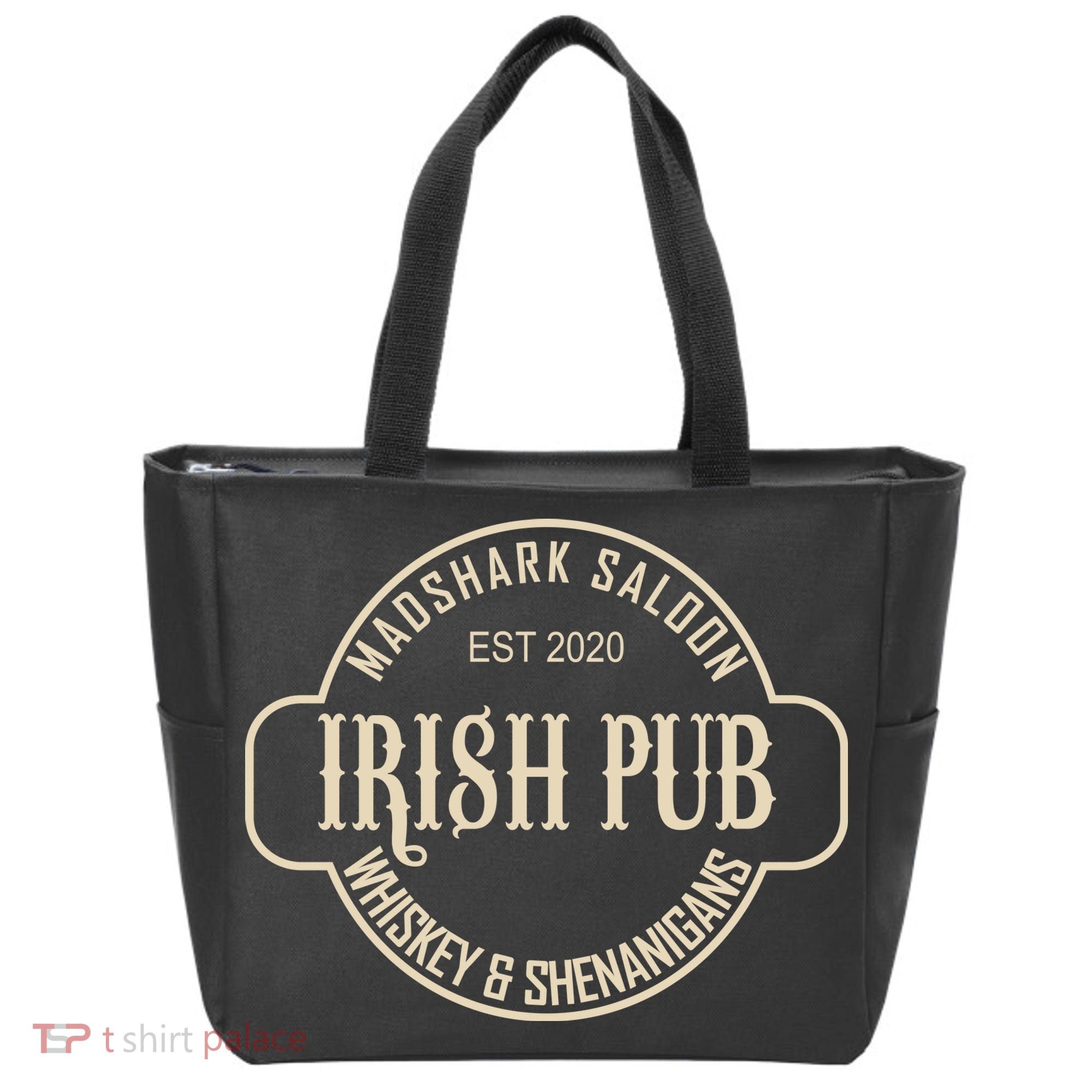 Madshark Saloon Irish Pub Whiskey & Shenanigans Tote Bag