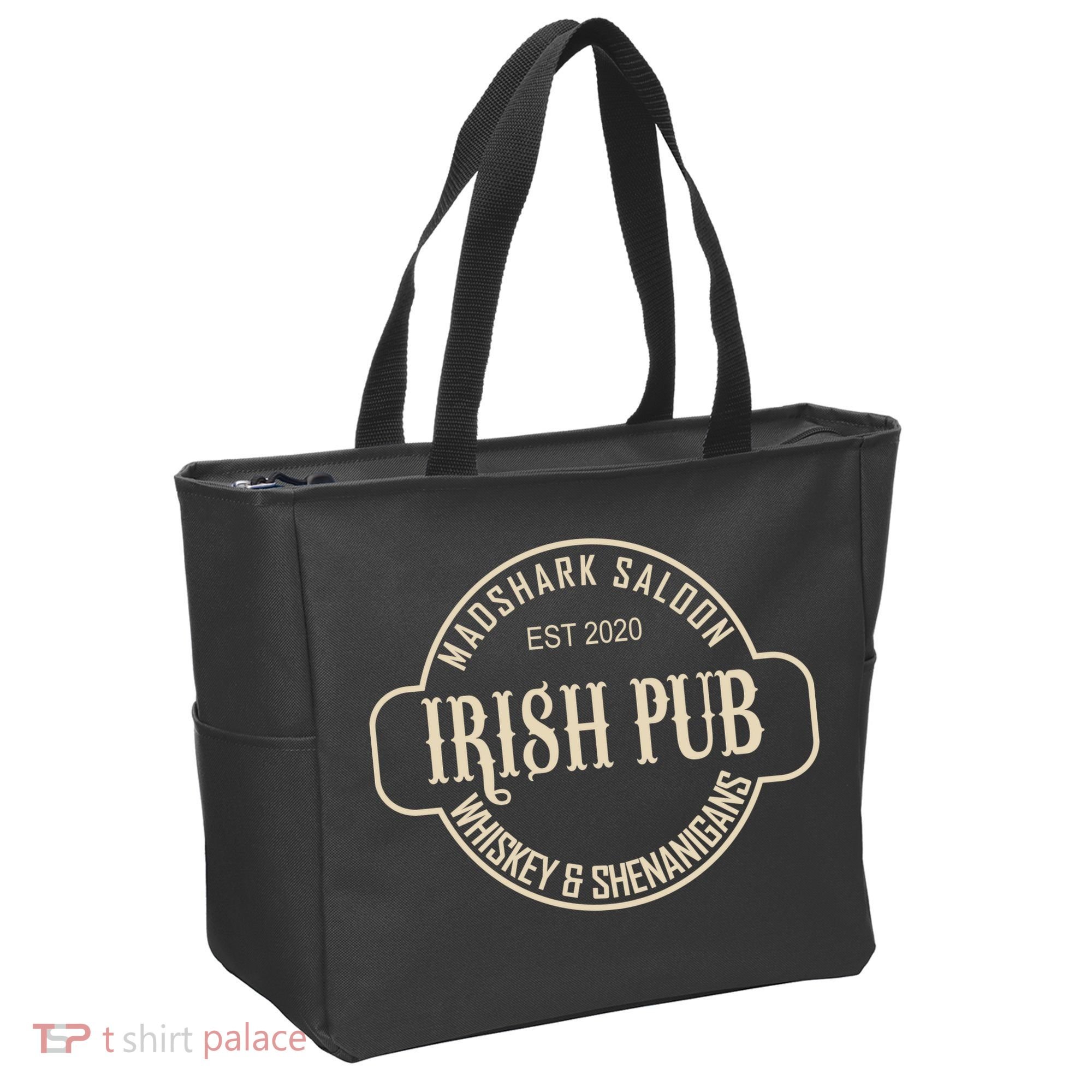 Madshark Saloon Irish Pub Whiskey & Shenanigans Tote Bag