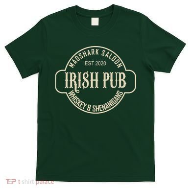 Madshark Saloon Irish Pub Whiskey & Shenanigans T-Shirt