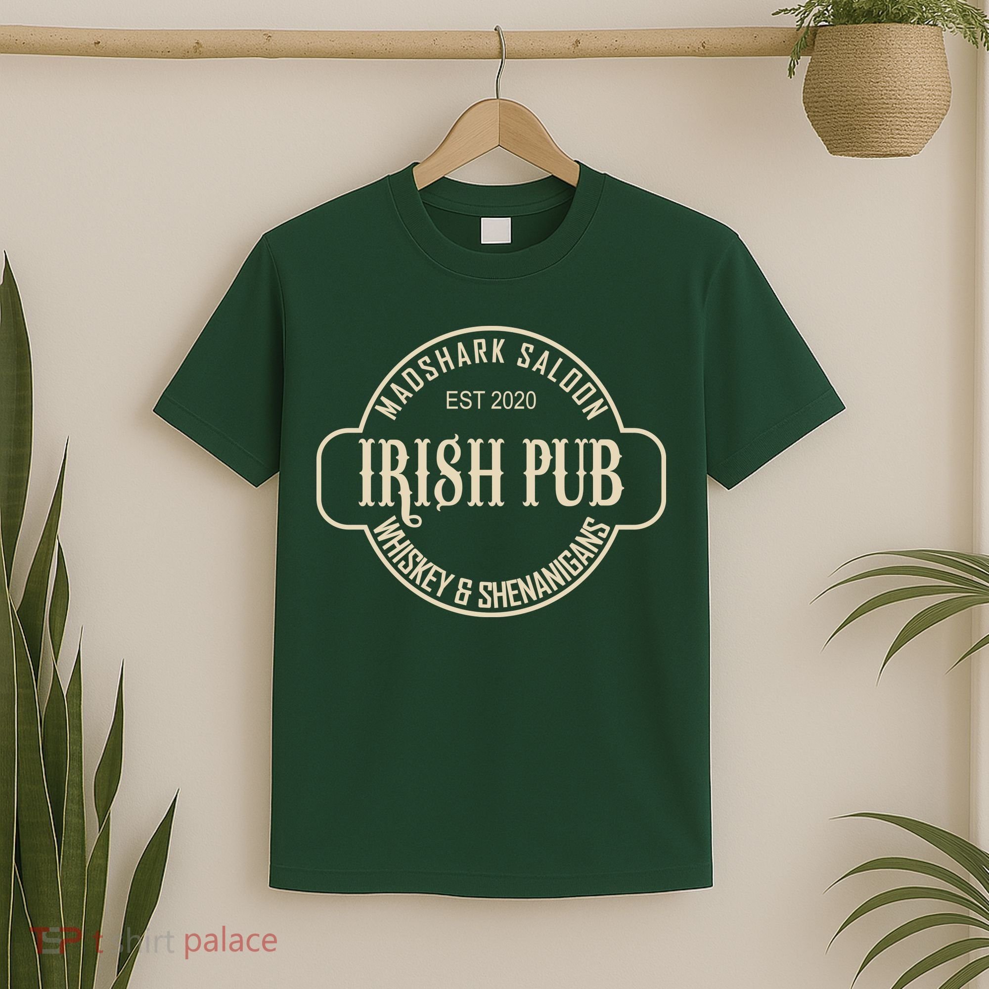 Madshark Saloon Irish Pub Whiskey & Shenanigans T-Shirt