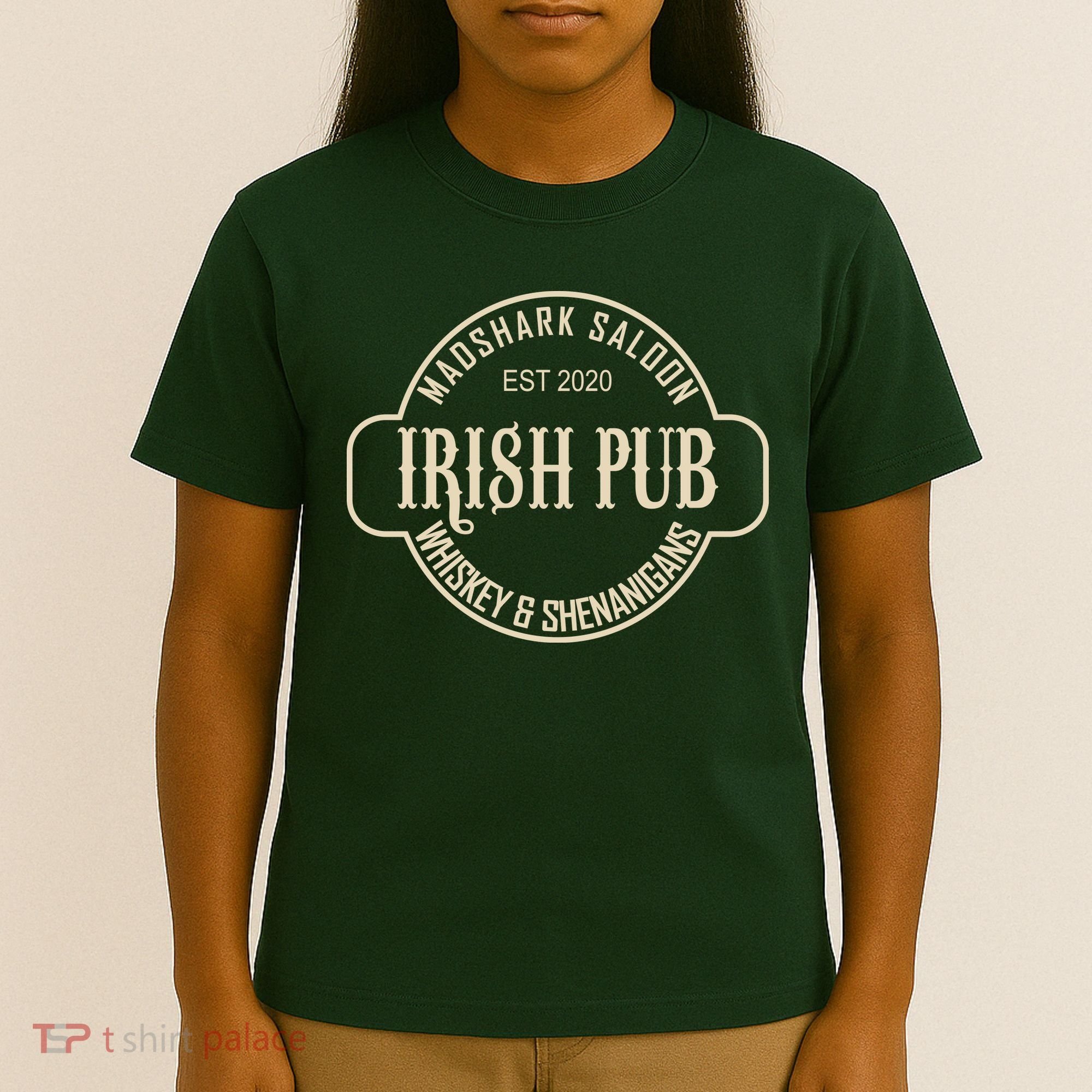Madshark Saloon Irish Pub Whiskey & Shenanigans T-Shirt