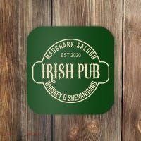 Madshark Saloon Irish Pub Whiskey & Shenanigans Coaster thumb 0