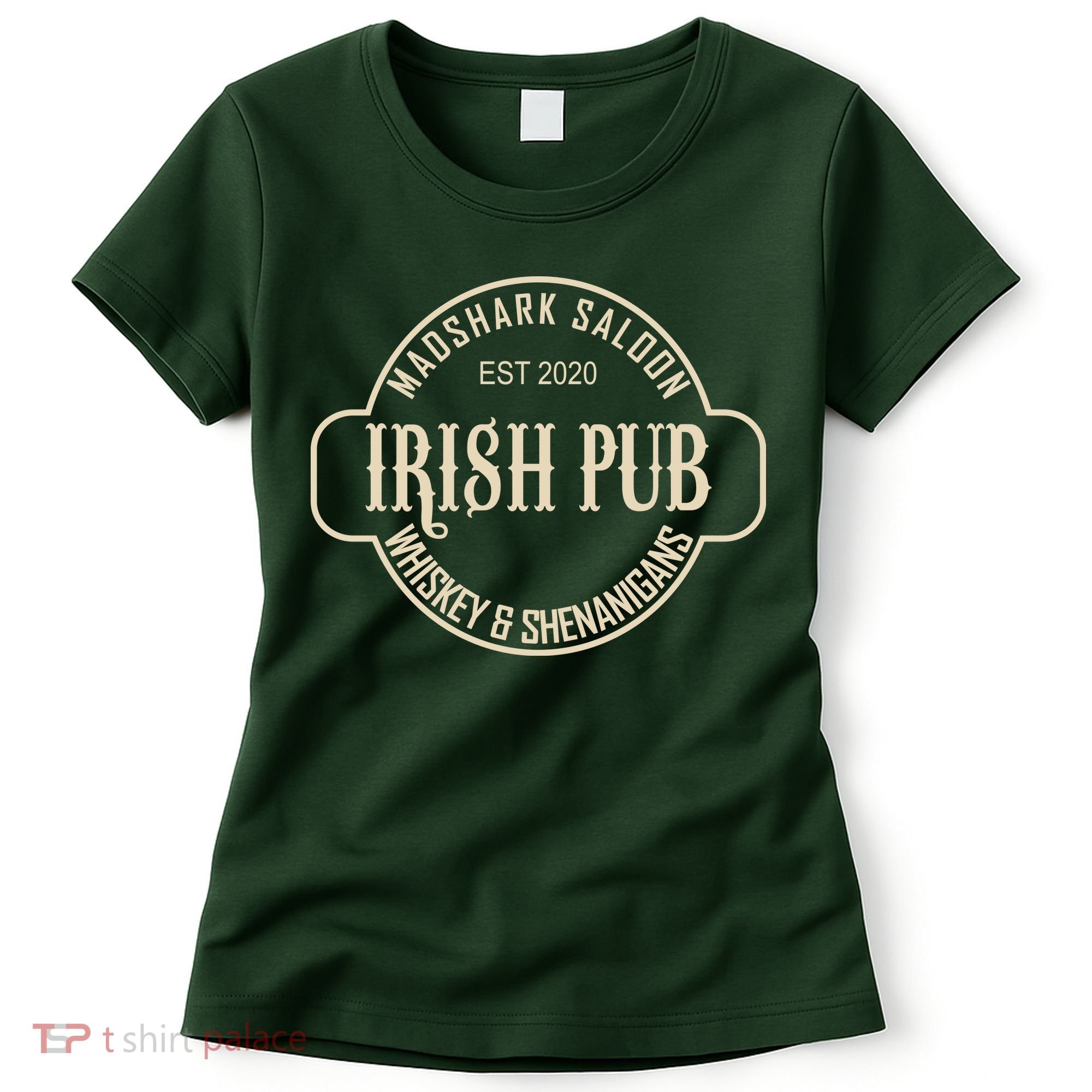 Madshark Saloon Irish Pub Whiskey & Shenanigans Women's T-Shirt