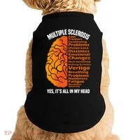 Multiple Sclerosis ItS All In My Head Doggie Tank thumb 0