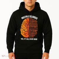 Multiple Sclerosis ItS All In My Head Hoodie thumb 2