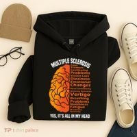 Multiple Sclerosis ItS All In My Head Hoodie thumb 4