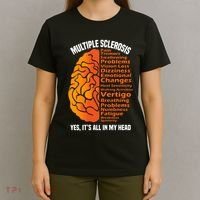 Multiple Sclerosis ItS All In My Head T-Shirt thumb 4