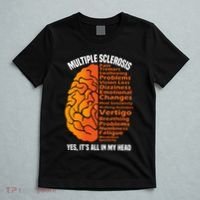 Multiple Sclerosis ItS All In My Head T-Shirt thumb 5