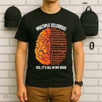 Multiple Sclerosis ItS All In My Head T-Shirt thumb 6