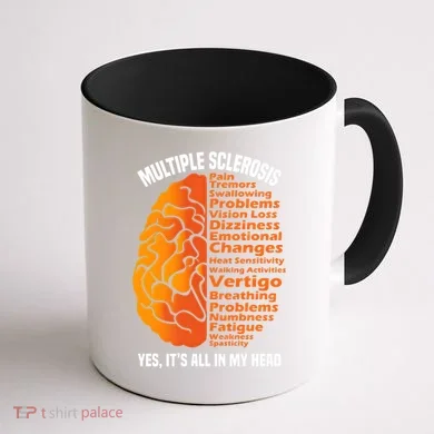 Multiple Sclerosis ItS All In My Head Coffee Mug back