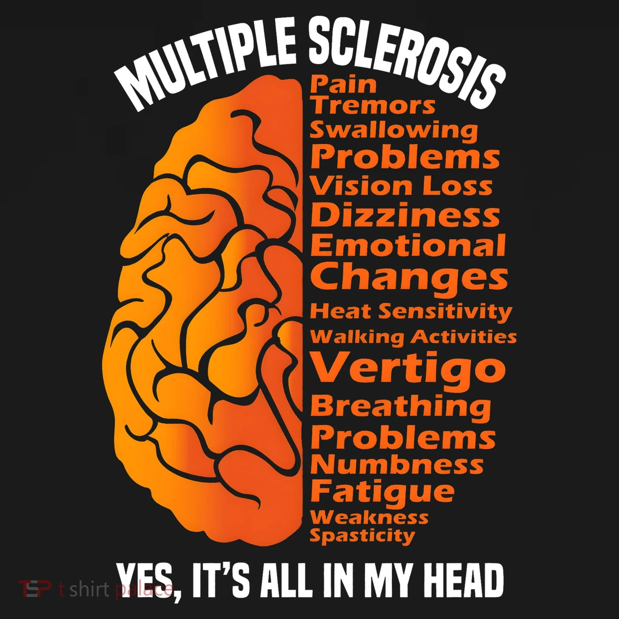 Multiple Sclerosis ItS All In My Head Women's Hoodie