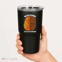 Multiple Sclerosis ItS All In My Head Tumbler thumb 2